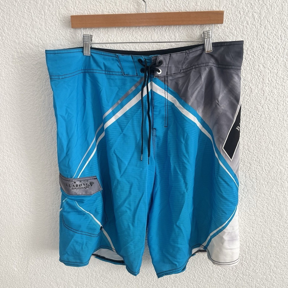Billabong Platinum X PX3 Recycler Board Shorts Mens Size 36 Blue Gray‎